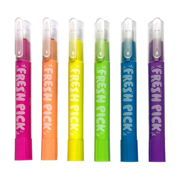 OOLY - Wholesale Crayons - Kids & Baby - Fresh Pick: Apple Scented Gel Crayons (Set of 6)3