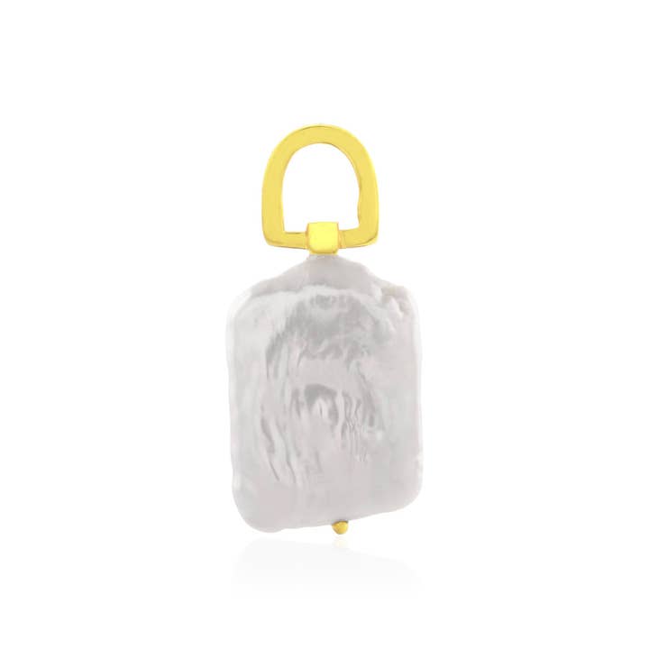Quad Baroque Pearl Charm (Gold Vermeil) for wholesale by Arvino