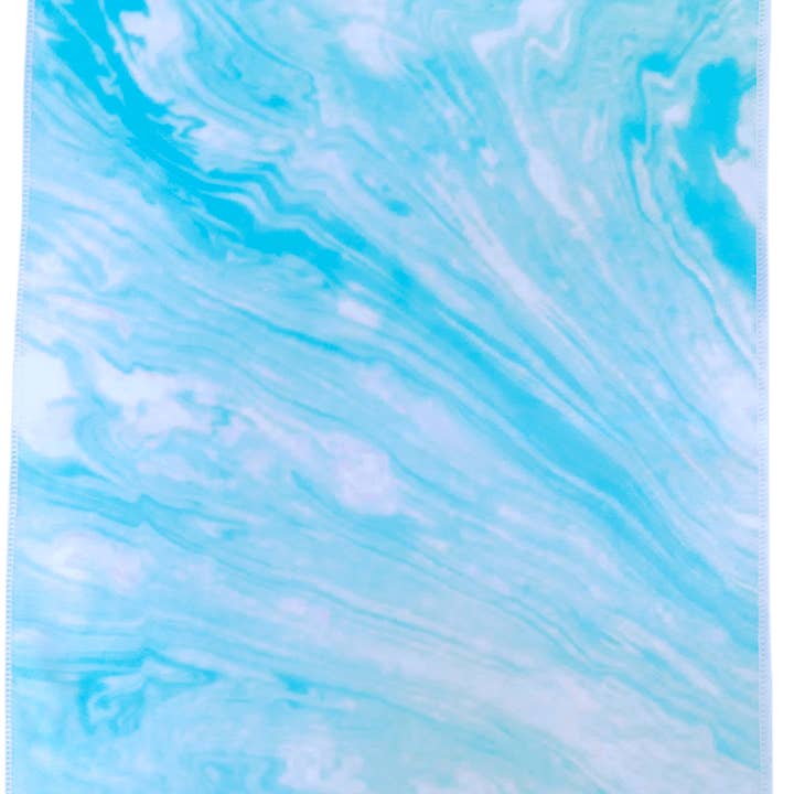 Blue Marbleized Gym Towel for wholesale by TowelUpNow