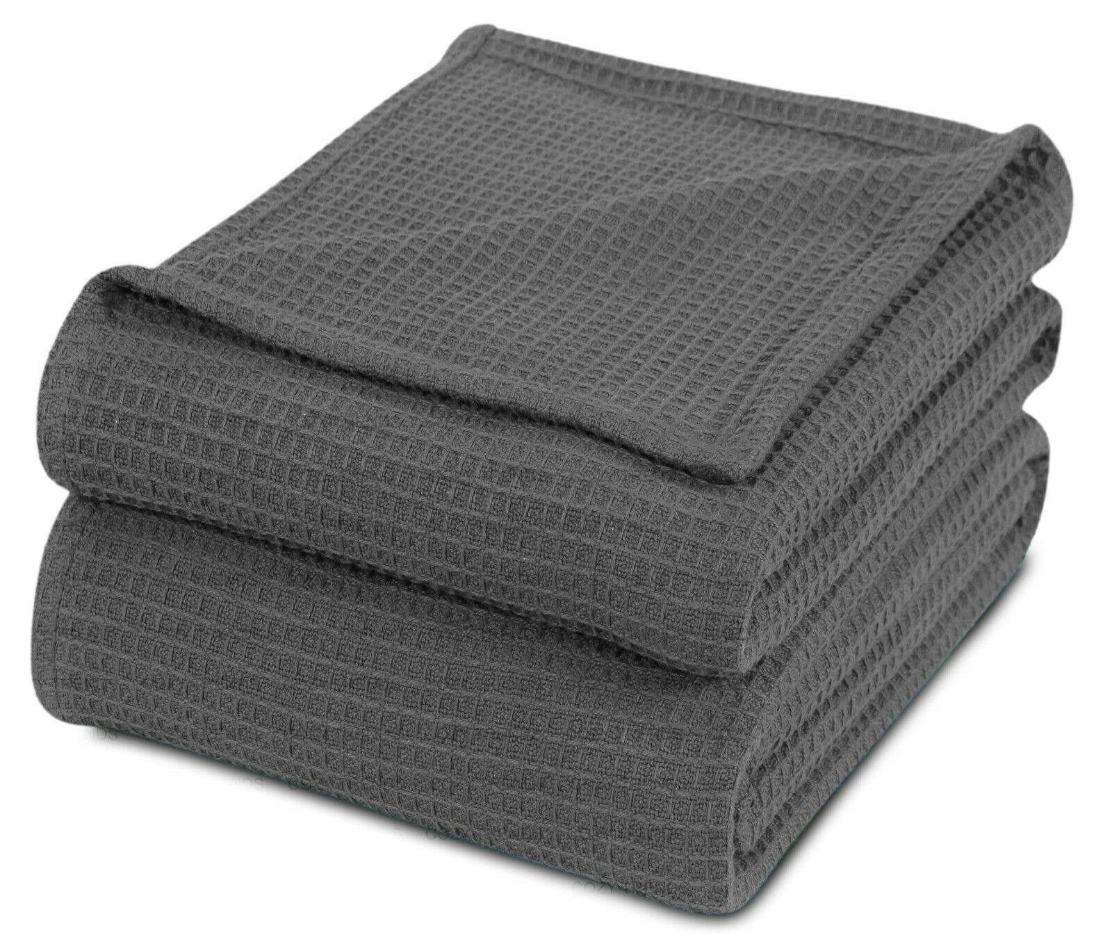 COZY HOMES COLLECTION - Wholesale Bedding Blanket - 100% Natural Cotton Waffle Weave Medium Weight Blanket6