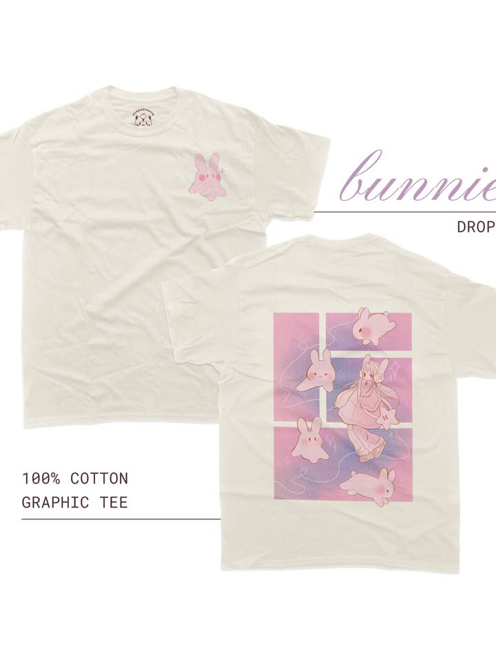 T-shirt Bunnies pour la vente par vickyisdrawing