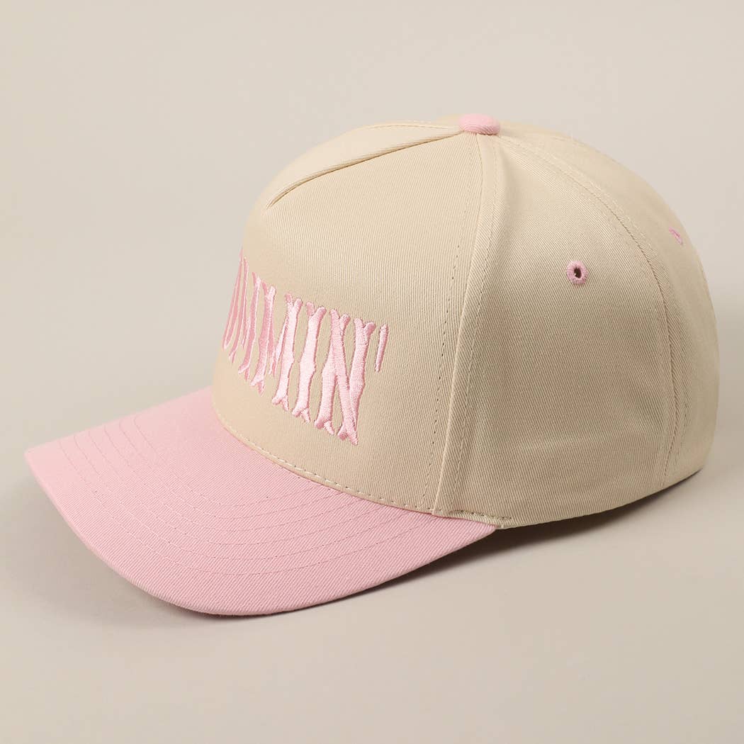 Fashion City – wholesale Trucker hat – Unisex – MOMMIN' Letter Embroidery Two-Tone Trucker Hat14