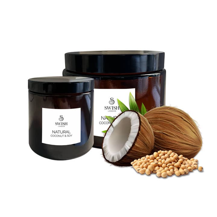 Soy & Coconut Wax Pet Friendly Candle – Natural – Unscented for wholesale by Swish London