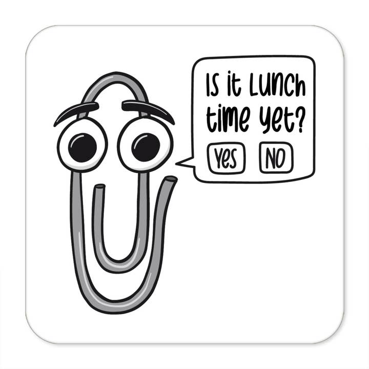 Dessous de verre trombone Is-It Lunch pour la vente par TeePee Creations