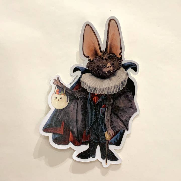 Batrick Vinyl Sticker for wholesale by Glimmer Nox