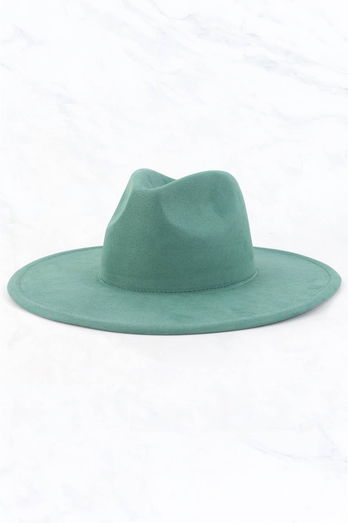 Suede Large Eaves Peach Top Fedora Hat