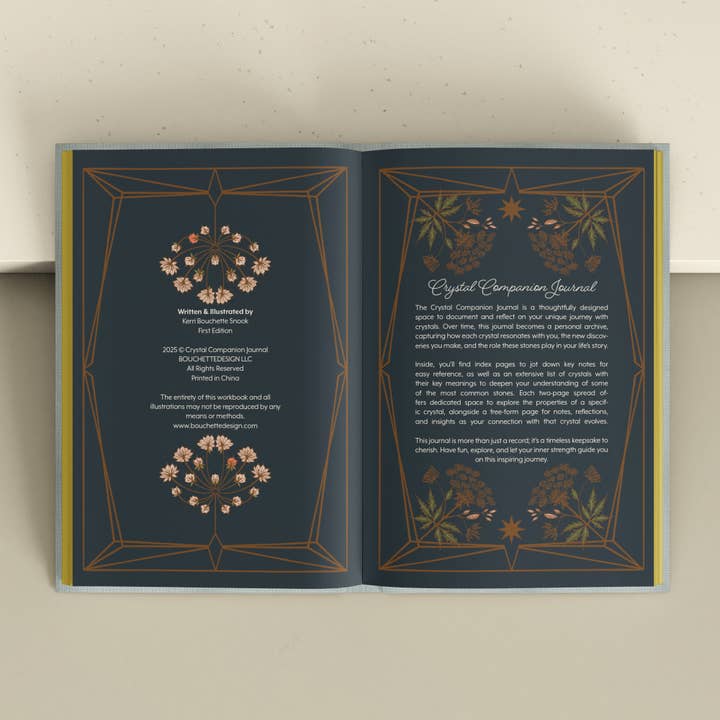 BOUCHETTEDESIGN LLC - Wholesale Body, Mind & Spirit - CRYSTAL JOURNAL | Crystal Companion Journal6
