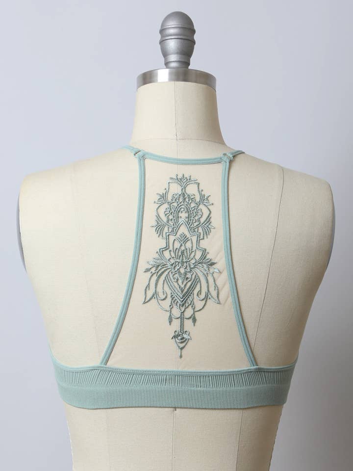 Leto Accessories - Wholesale Bralette - Women's - Tattoo Back Mesh Bralette – Unique, Comfortable, Stylish ✨6