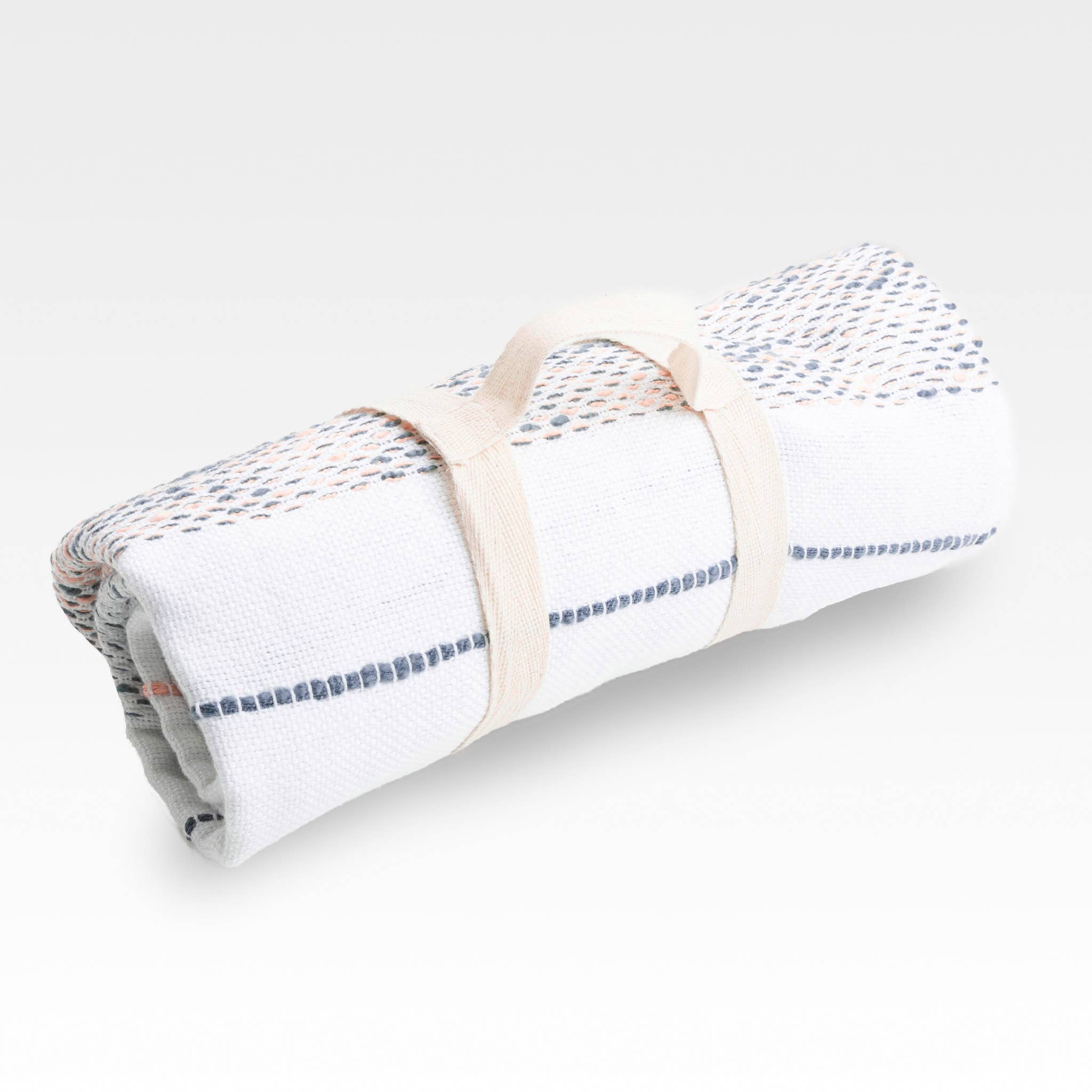 Elsie & Zoey – wholesale Prydnadsfilt – Tylanne 50x70" Inomhus/utomhus återvunnen vävd filt2