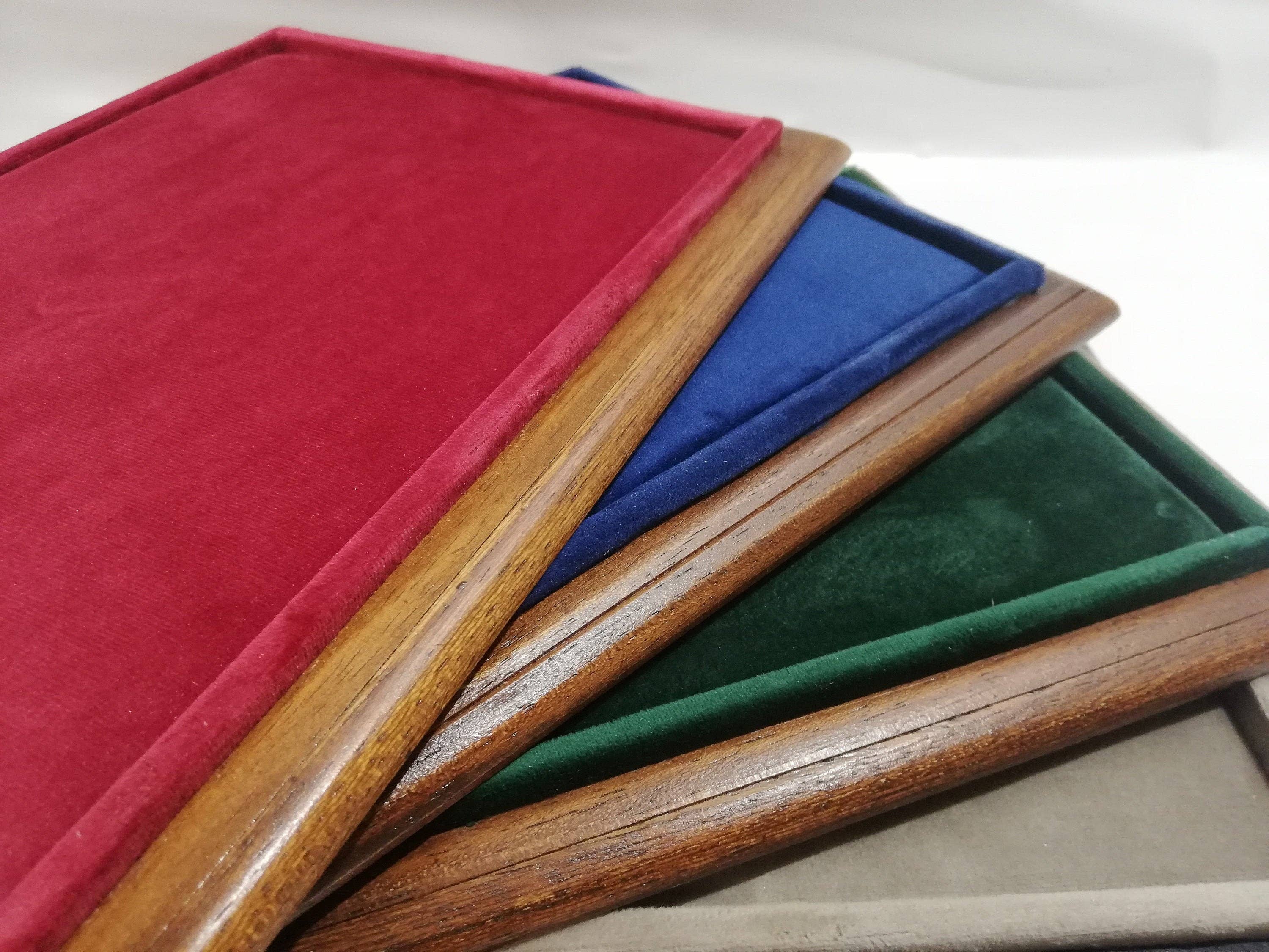 Coins&More - Wholesale Jewelry Stand & Display - Plateau in wood and velvet jewelry tray1