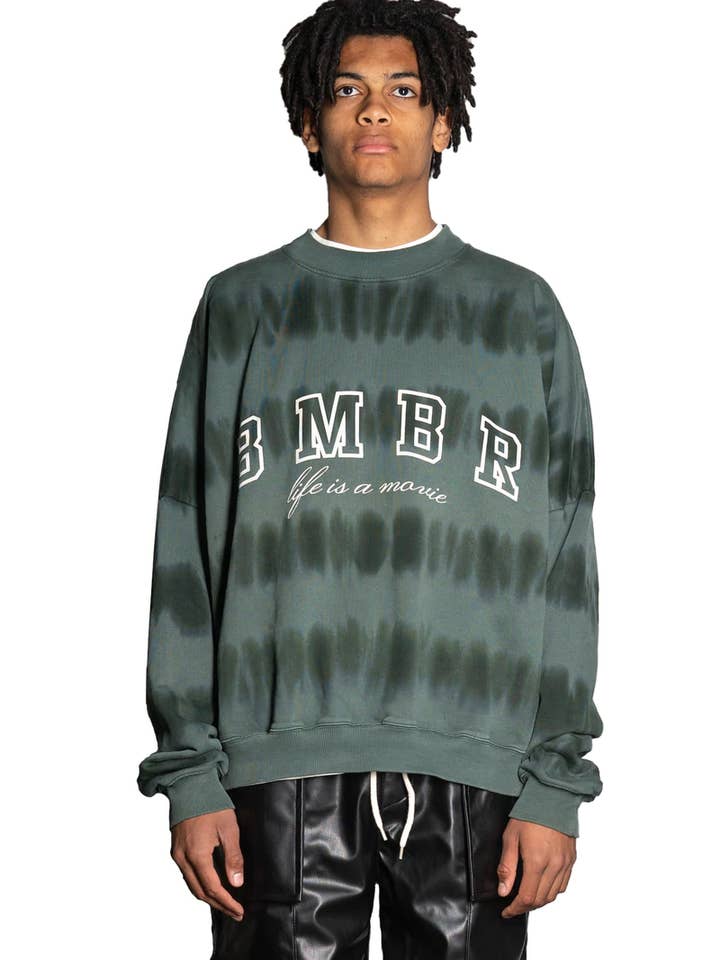 JERSEY TIE DYE - VERDE/NEGRO para venta al por mayor de BOMBER CLOTHING