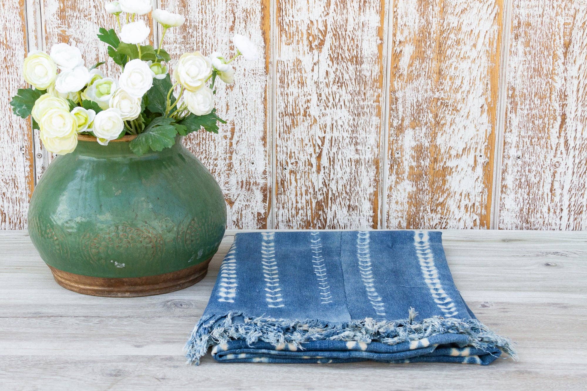 De-cor - Vendita all'ingrosso Arazzi/Tessuti d'arredo - Tessuto Aba Indigo in Mud Cloth Africano0