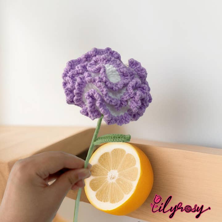 Lilyrosy(Duty free) - Wholesale Artificial flowers - Crochet carnation , Handmade Gifts, mother's day gifts13