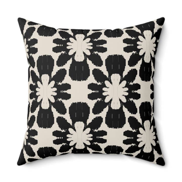 Boho Floral Throw Pillow - Chic Cushion, Home Decor Accent, Modern Pillow, Gift for Her, Stylish Sofa Decoration, Cozy Living for wholesale by aMOOsing Designs Shop