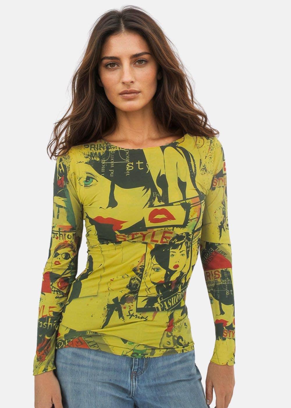 AMB Designs - Wholesale T-Shirt - Women's - In Vogue Second Skin Raw Edge Top5