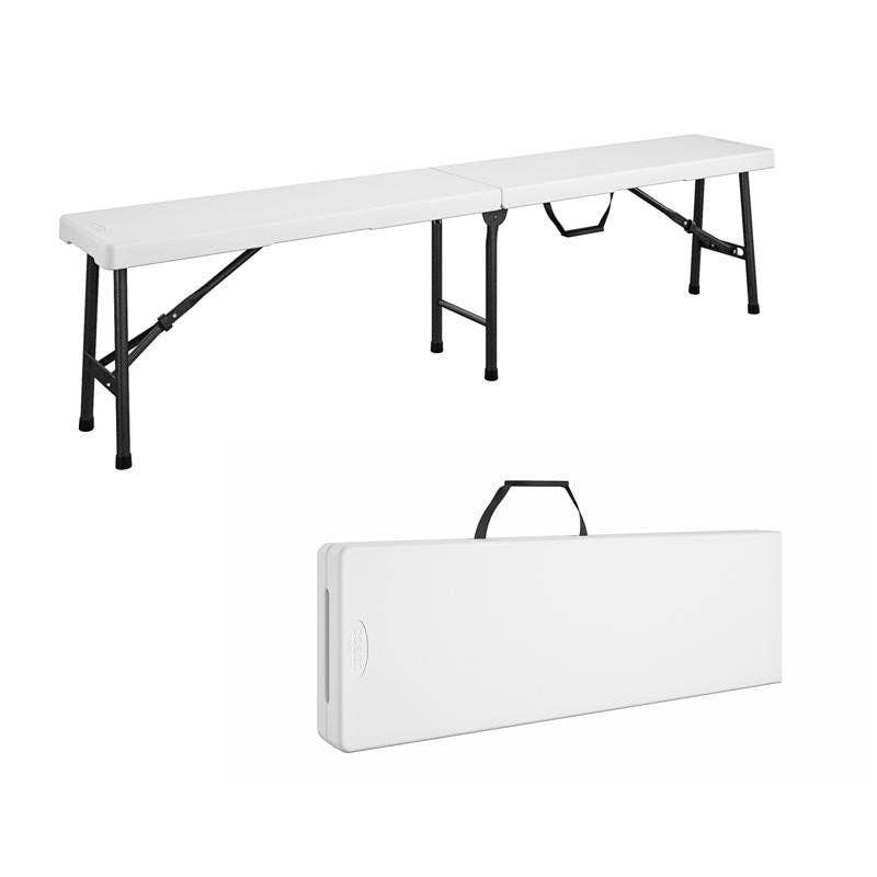 Everyday Supply Co - Wholesale Bench - COSCO - Cosco White Plastic Casual Folding Bench 1 pk0