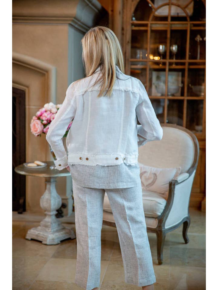 Arte Italica & Crown Linen Designs – wholesale Jacket – Women's – Jessie Linen Jacket - New Color9