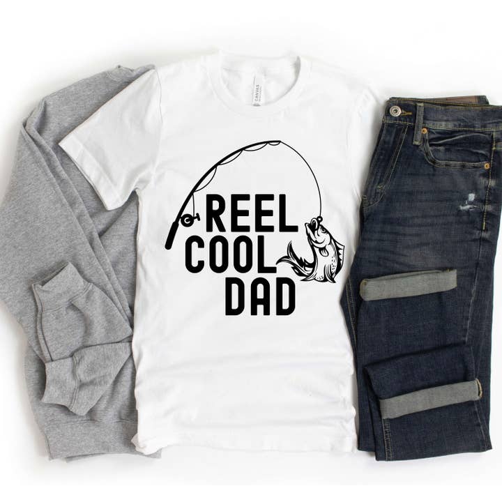 T-shirt de pêche Reel Cool Dad pour la vente par Light & Shine