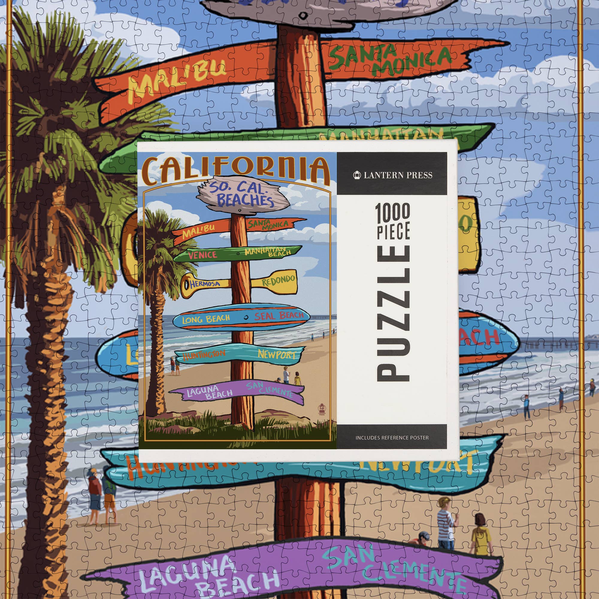 Lantern Press - Venta al por mayor Puzle - Adultos - ROMPECABEZAS DE 1000 PIEZAS Playas y destinos del sur de California6