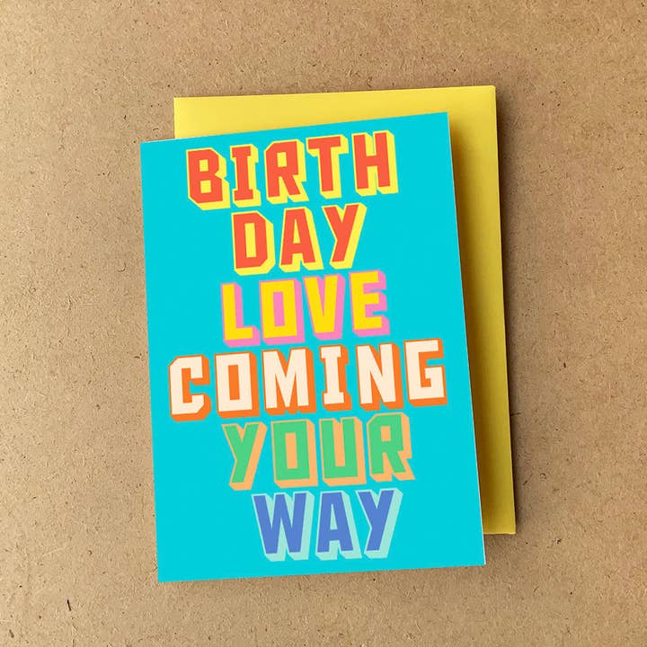 'Way' Birthday Card for wholesale by RUDE