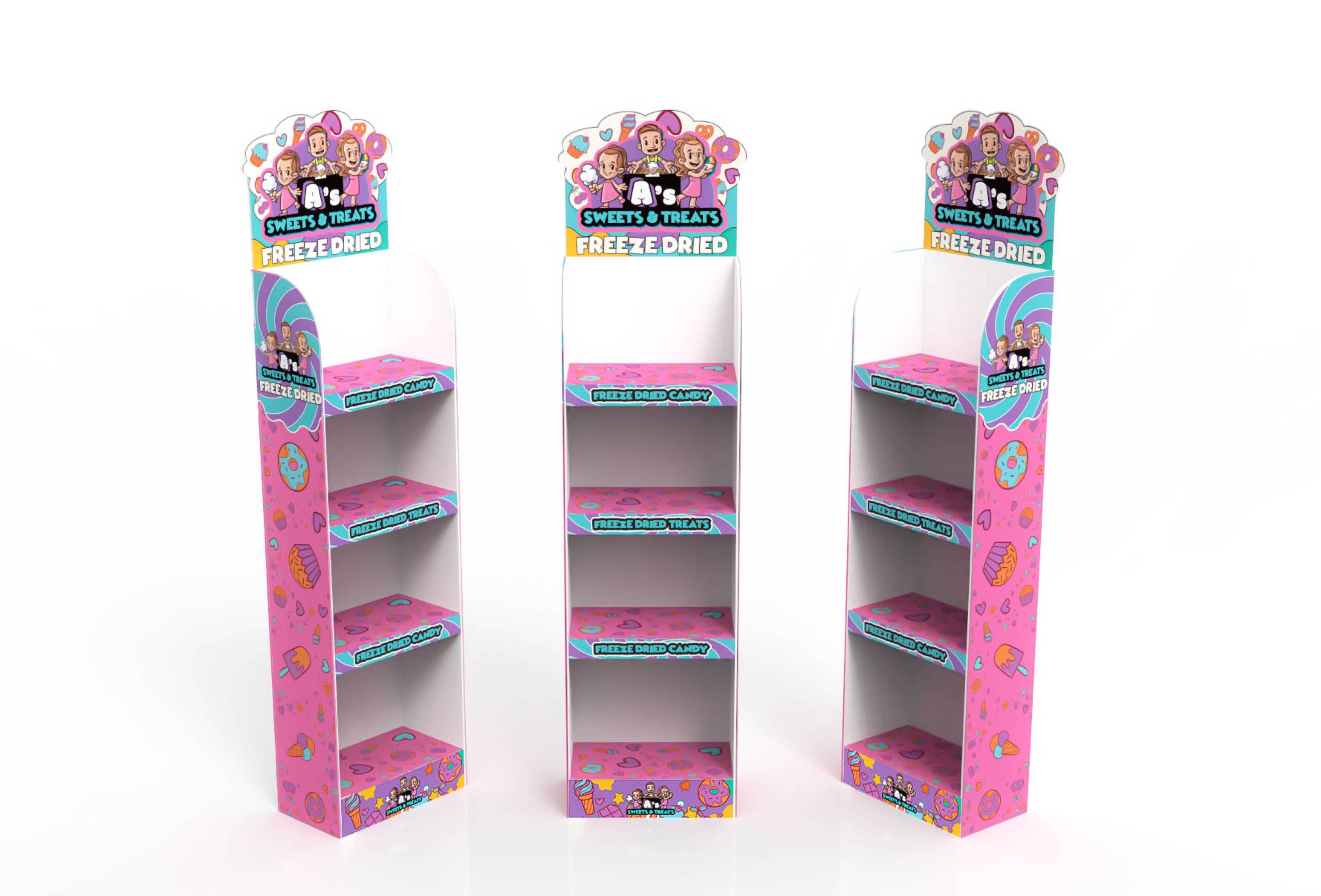 A’s Sweets & Treats Freeze Dried Candy - Wholesale Hard Candy - Rainbow Bites 2oz Snack & Go3