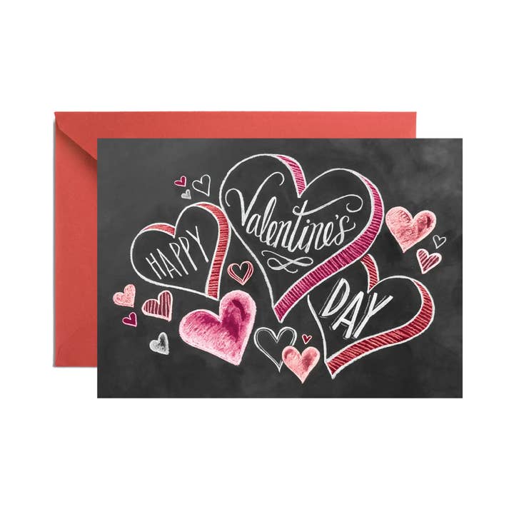 Chalkboard Valentine | Valentines Greeting Card for wholesale by Inkwell Cards