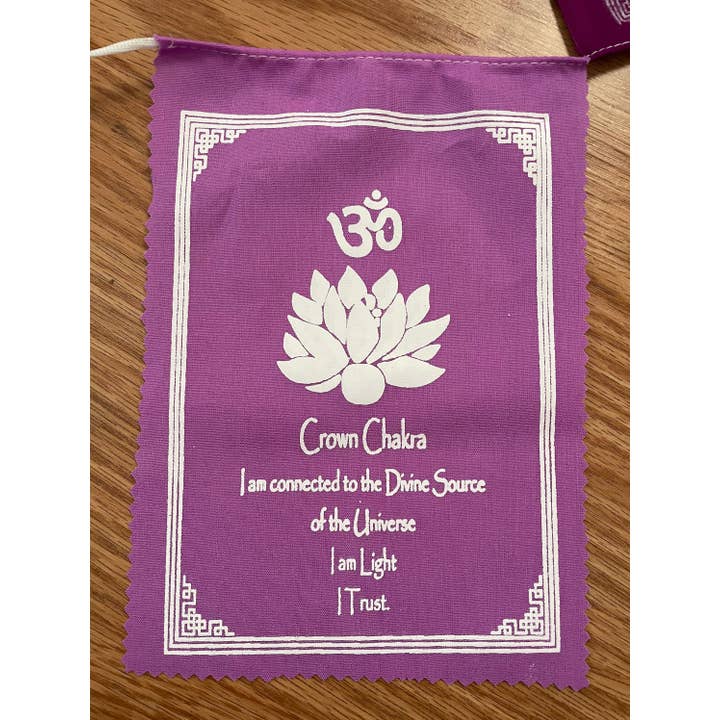 Like International - Wholesale Flag - 7-Chakra Prayer Flags Bright Decor5