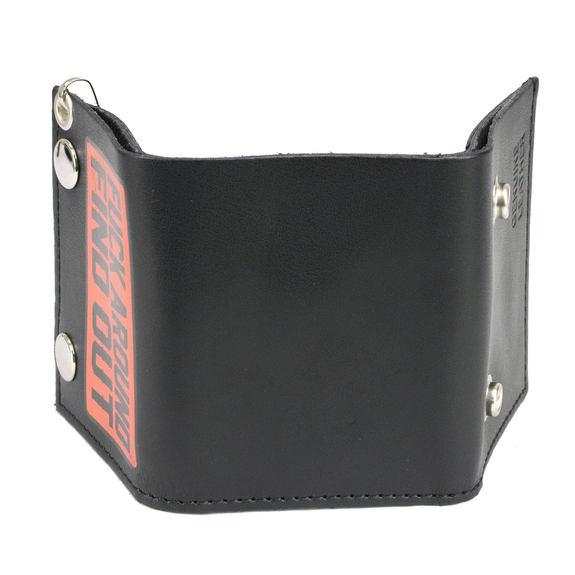 BLK Hot Leathers F*** Around Find Out TriFold Chain Wallet WLB1037 for wholesale on Faire3