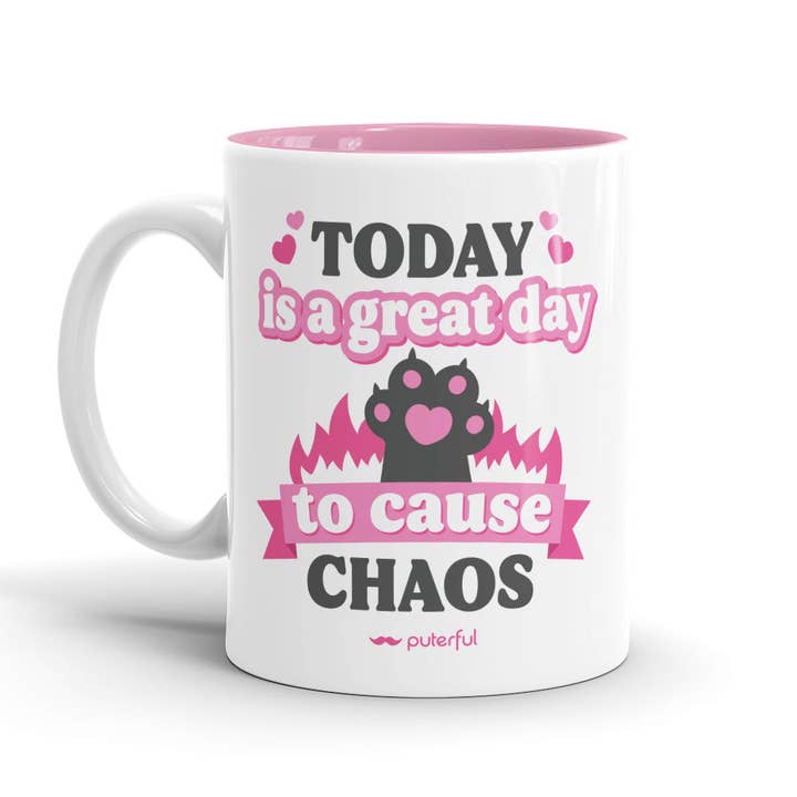 Taza Pink - I dag er en fantastisk dag - Coquette for engroshandel hos Puterful