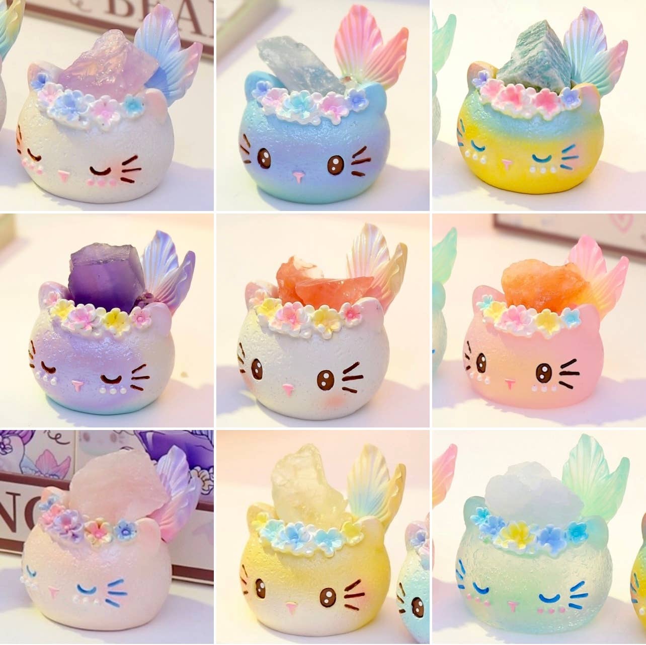 BCmini - Wholesale Decorative Figurine - 71309 Crystal Cat Mermaid Blind Box-85