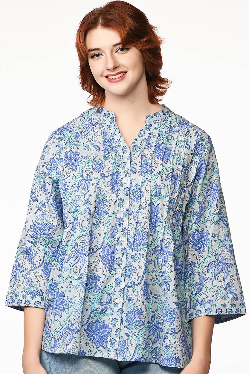 Sevya Handmade - Vendita all'ingrosso Tunica - Donna - Tuniche Tamira Block Print17