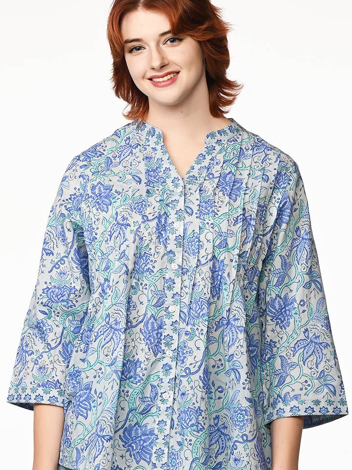 Sevya Handmade - Vendita all'ingrosso Tunica - Donna - Tuniche Tamira Block Print17