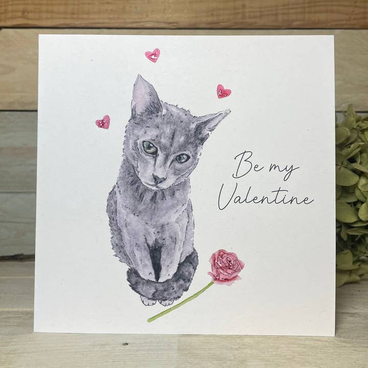 Cat Valentine's Card for wholesale by Arty Bee Designs