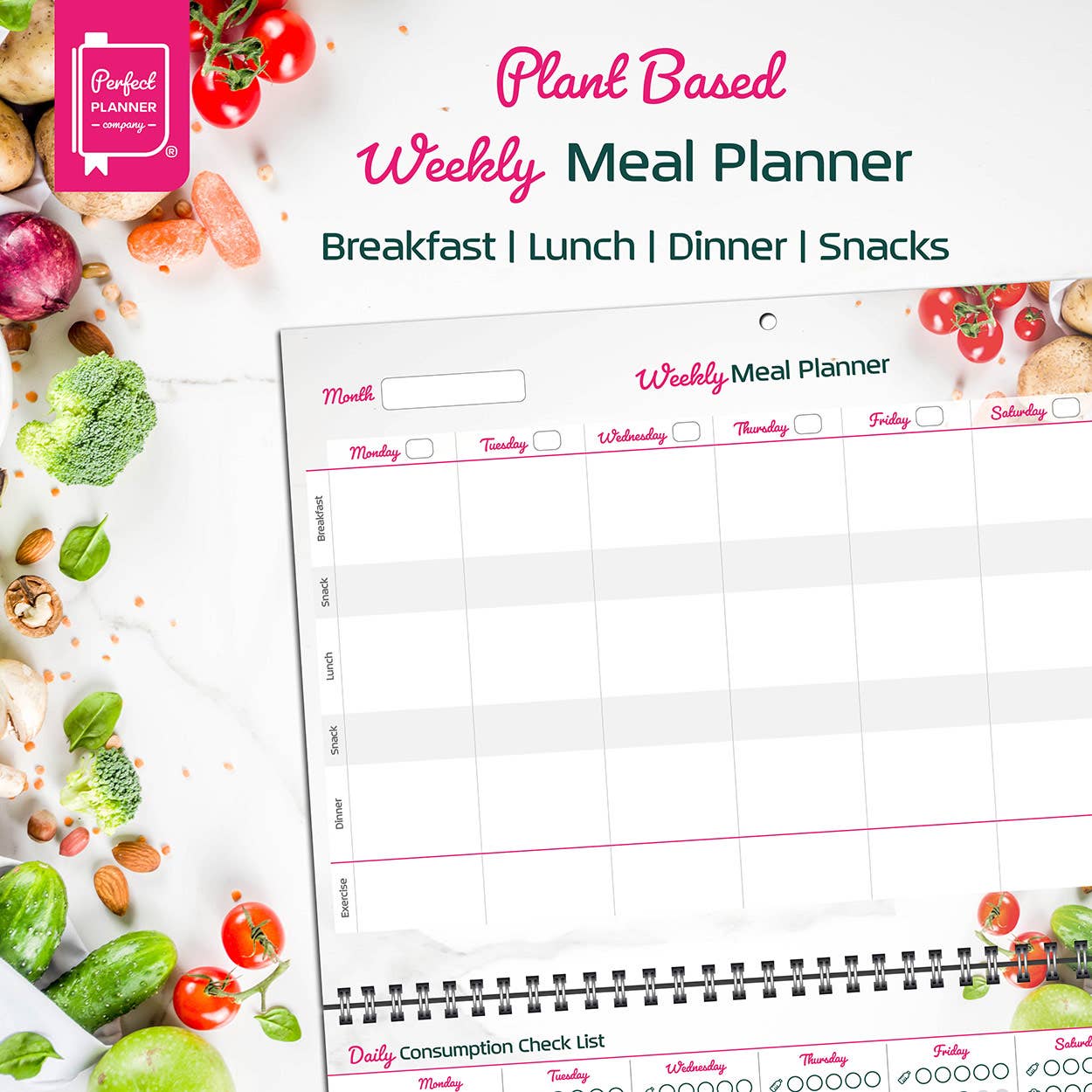 Perfect Planner Company – wholesale Planner – Plant Based Meal Planner2