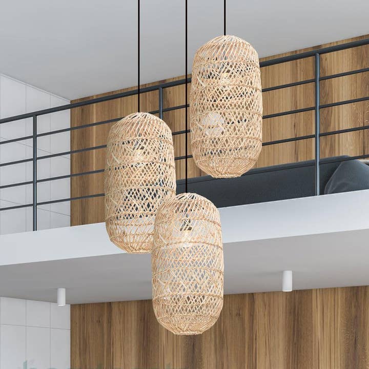 Moreton Rattan Pendant Light for wholesale by heartnests