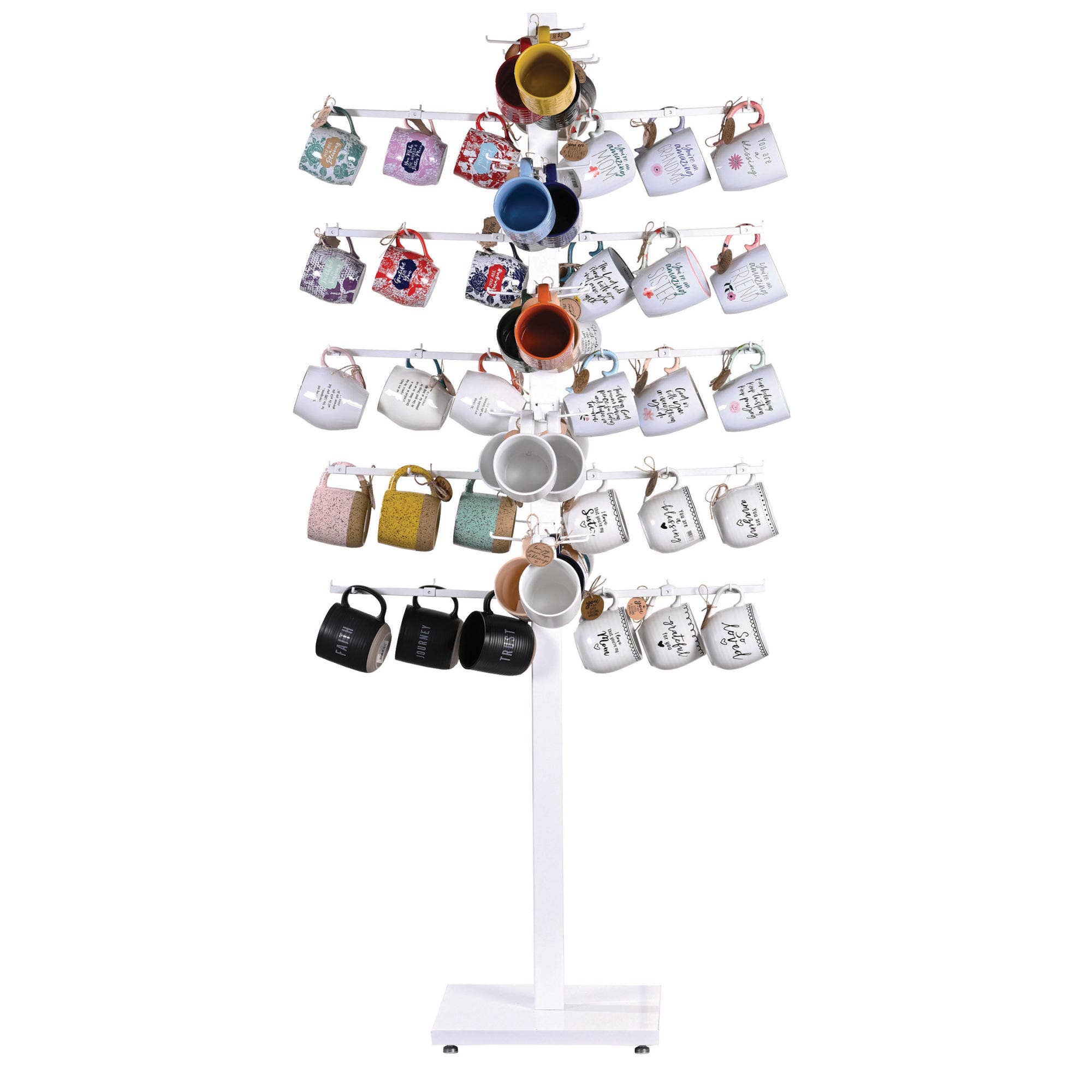 Tripar International - Vente Support/étui pour présentoir - Présentoir sur pied à 4 faces avec 12 bras réglables14