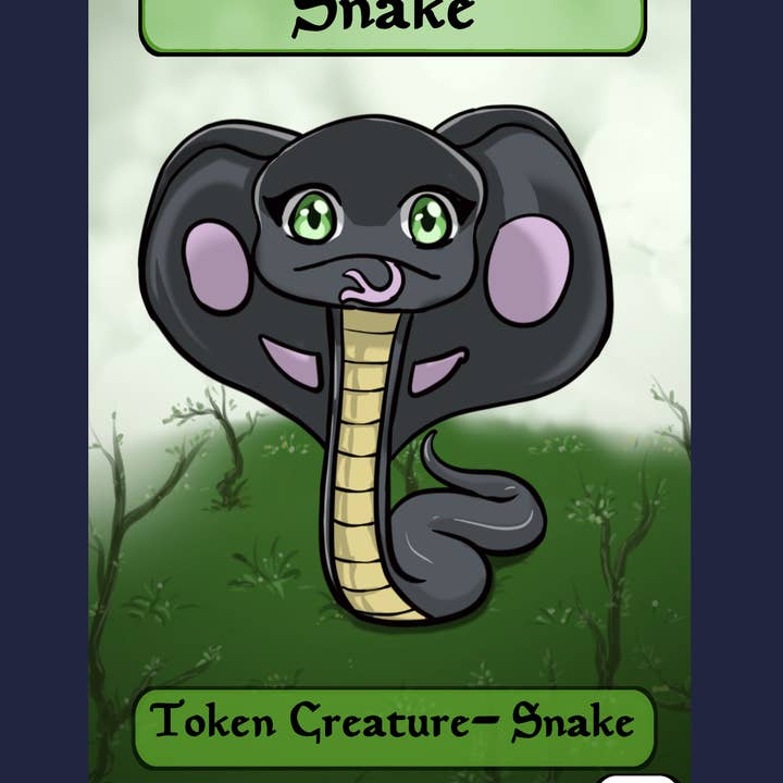 Snake 1/1 Token for wholesale by Mega Chibi