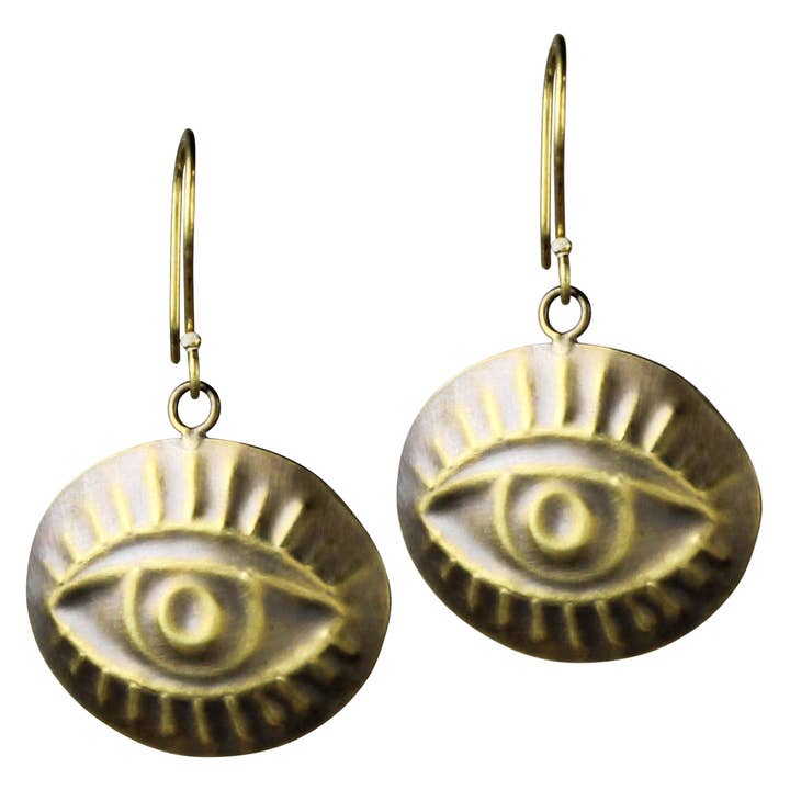 Eye Earring, Brass for wholesale by HomArt