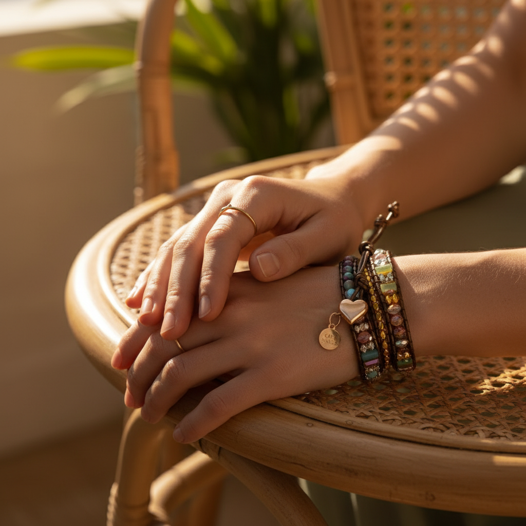 Cape Diablo - Wholesale Beaded Bracelet - Imperial Heart Protection Wrap Bracelet1