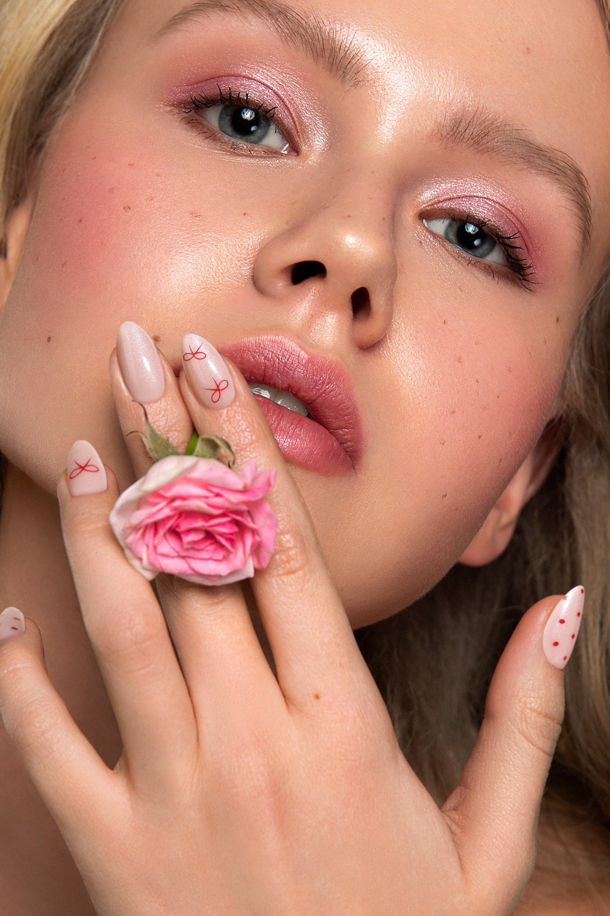 VIAI Beauty - Wholesale Press-On/Fake Nails - BONMUZ Berry Bows | Soft & Durable Press-On Nails1