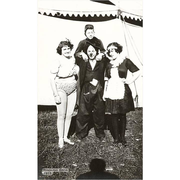 Vykort CI-15 Cirkusartister, Ringling Brothers, 1915 för wholesale av Found Image Press