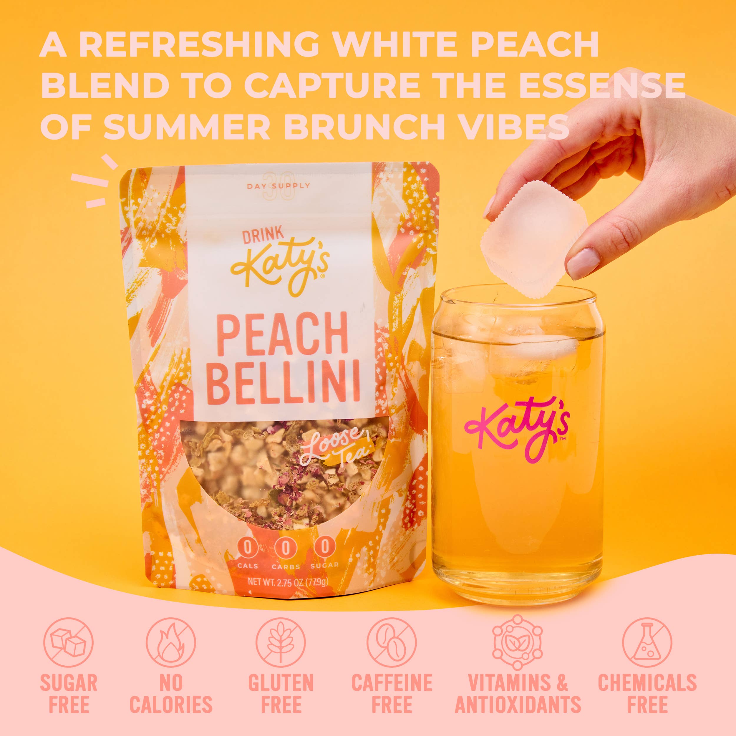 Drink Katy's® - Wholesale Loose Tea - Peach Bellini Loose Tea2