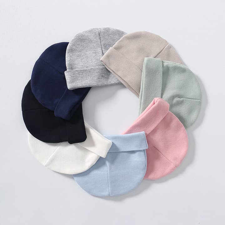 Effen gekleurde thermopetten met dubbele koepelhoed voor baby's voor wholesale door MyKids-USA®