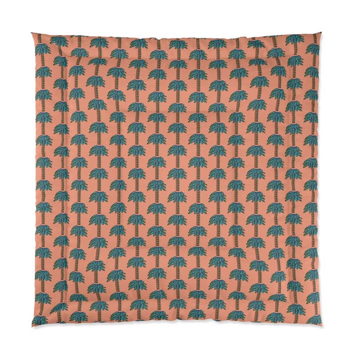 Tiki Palm Sherbet Comforter for wholesale by B.Maraffi Art and Home