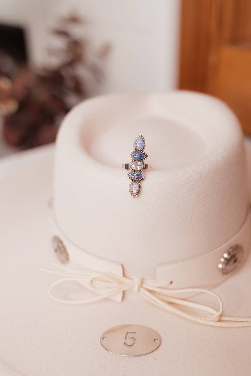 Krush Kandy - Wholesale Cocktail/Statement Ring - Kandy Opal Rings Bno. 43