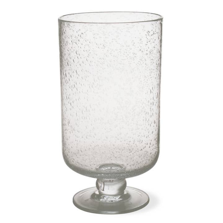 tag - Wholesale Candle Holder - Large Bubble Glass Hurricane - Clear