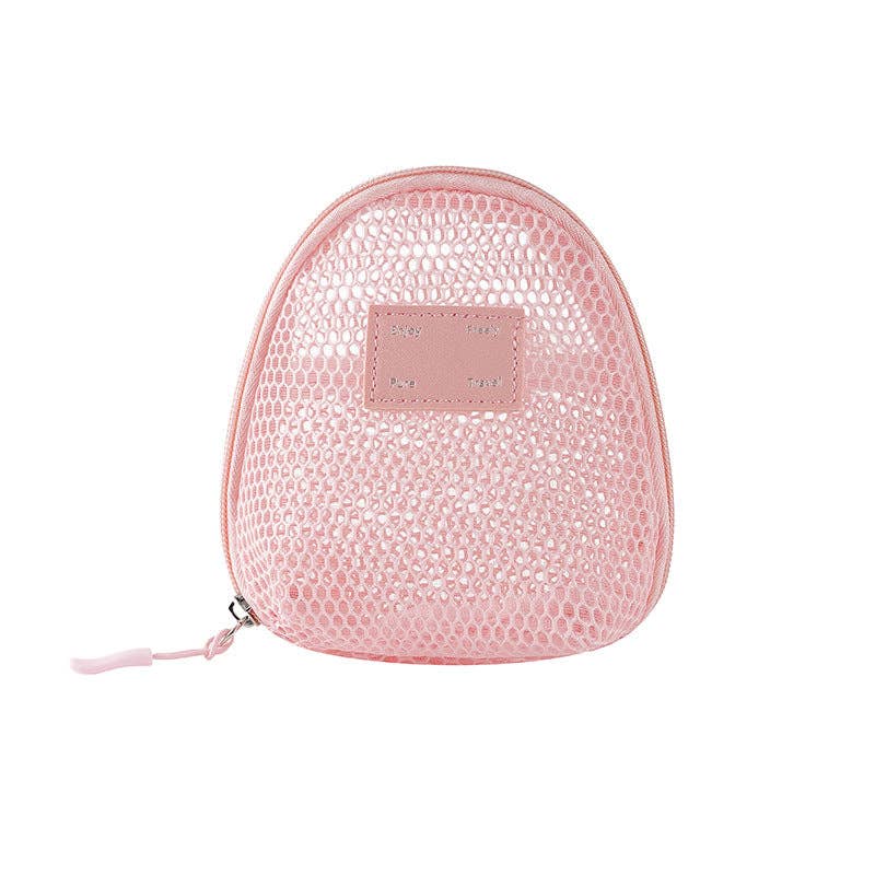 Dipped Shop – wholesale Make-up/cosmetic bag – Solid Color Mesh Mini Make Up Bags DP25C6420