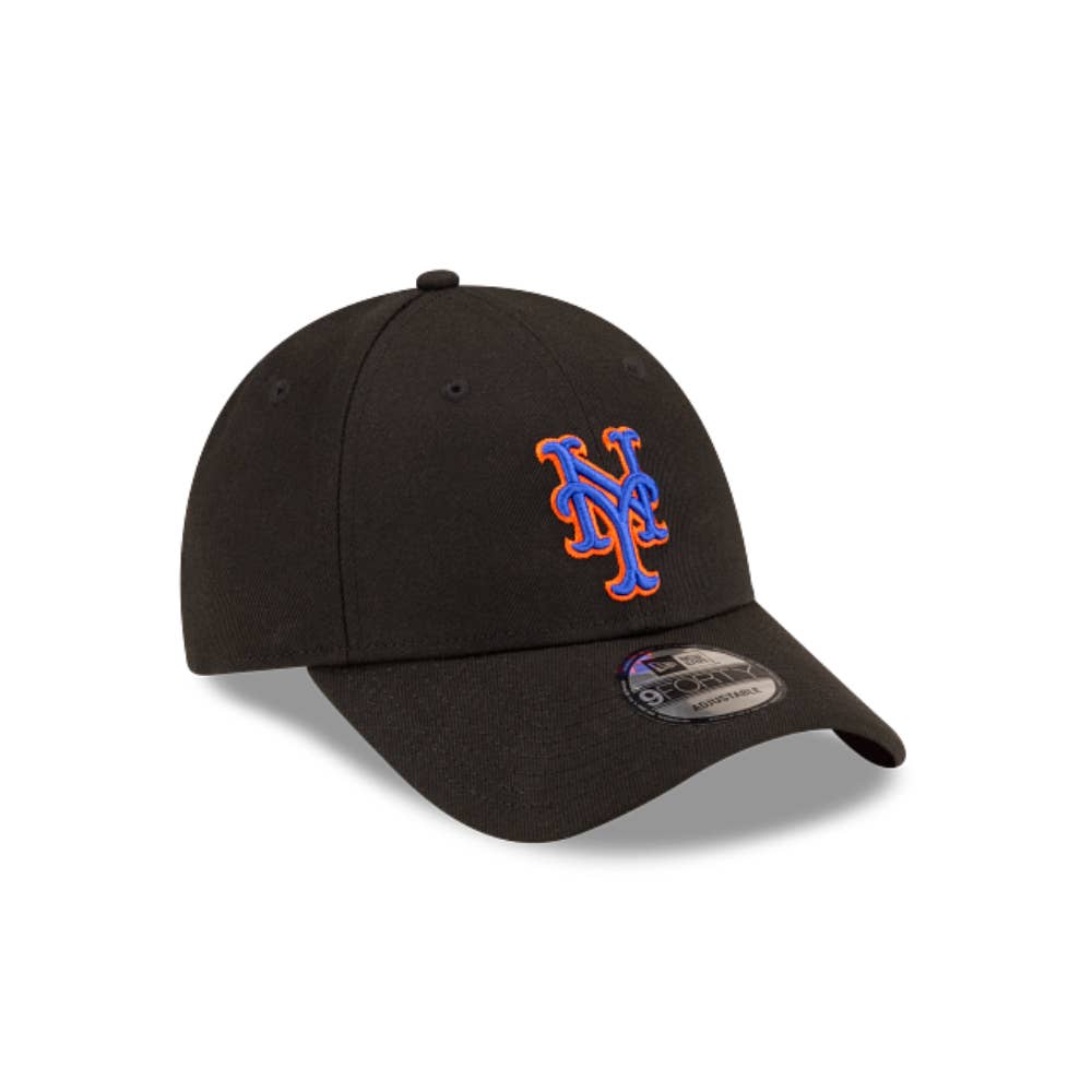 Rat City Sk8 Shop - Wholesale Baseball Cap - Unisex - NEW YORK METS NEW ERA 9FORTY ADJUSTABLE BLACK HAT