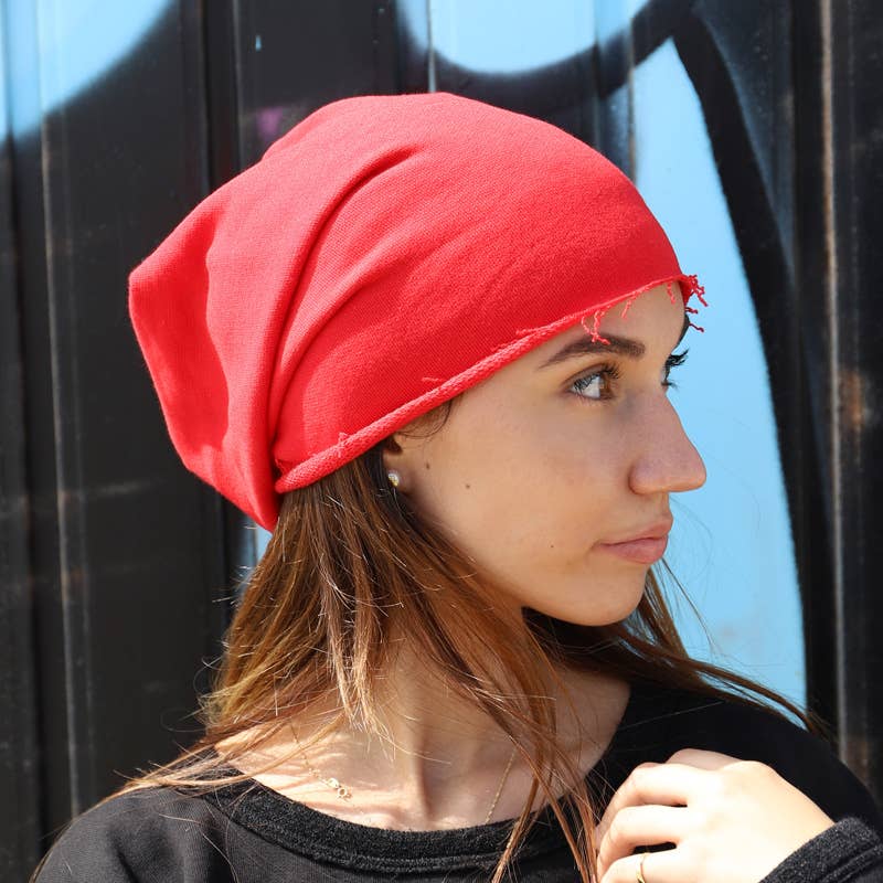 Purple Sardine - Vendita all'ingrosso Berretto - Donna - 485 Geranium, berretto in tessuto felpa, cappello personalizzabile4