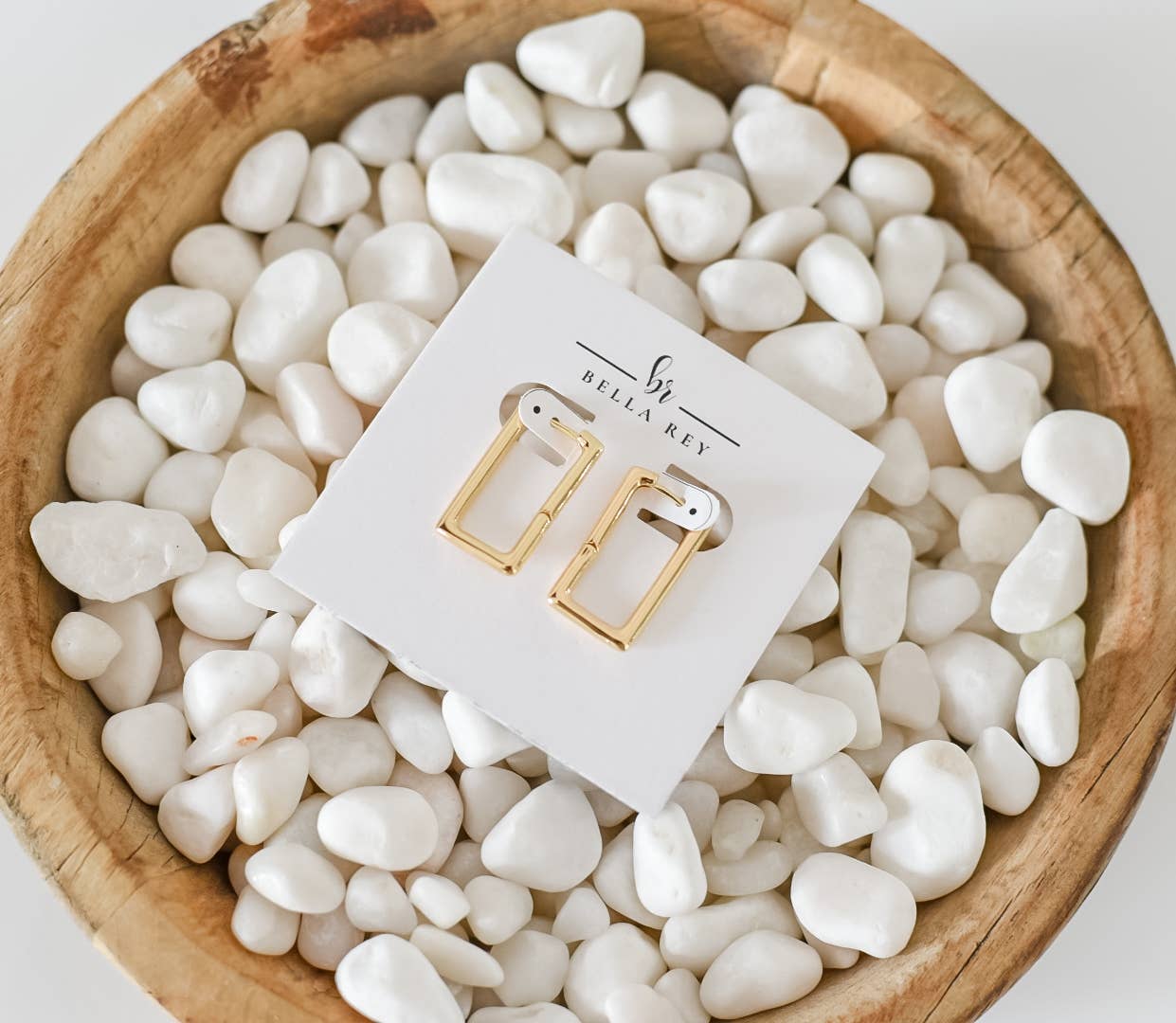 Bella Rey jewelry - Wholesale Hoop Earrings - Bella hoops 18k gold plated earrings- hypoallergenic 2